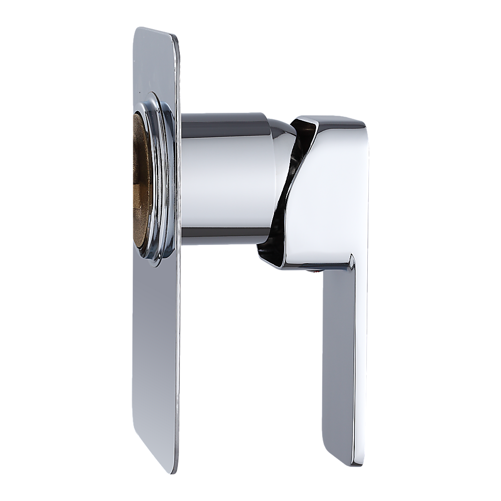 Single Square Shower Bath Mixer Tap Bathroom WATERMARK Approved in Chrome