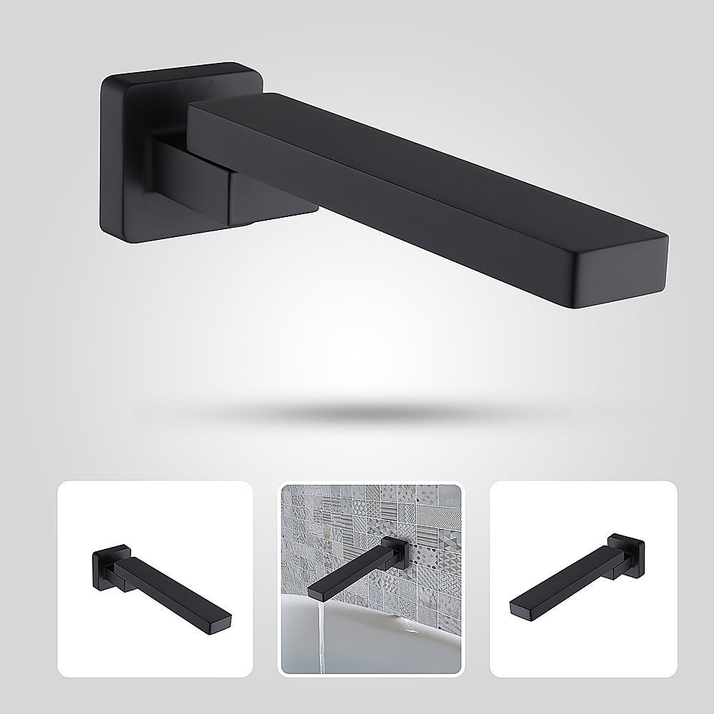 Bath In Wall Swivel Spout in Matte Black