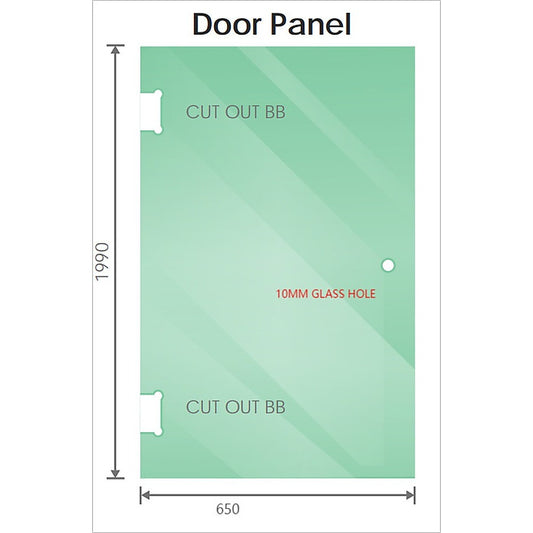 110x120cm Double Door Corner Shower Screen with Channels and SS Hinges - White
