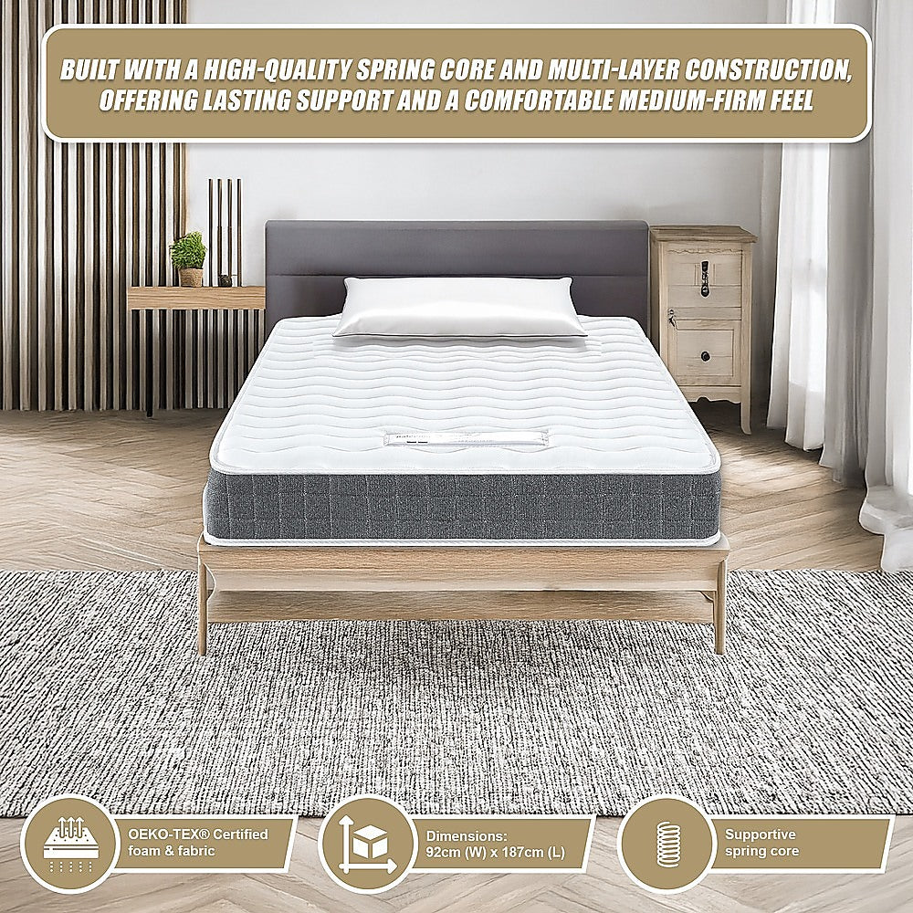 PALERMO Single Memory Foam Mattress - OEKO-TEX® & CertiPUR-US® Certified
