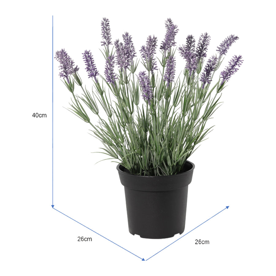 Potted Artificial Lavender Plant 40cm