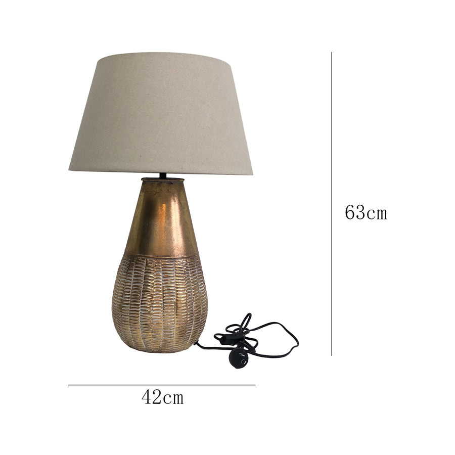 Lustre Gold Table Lamp 42x63cm