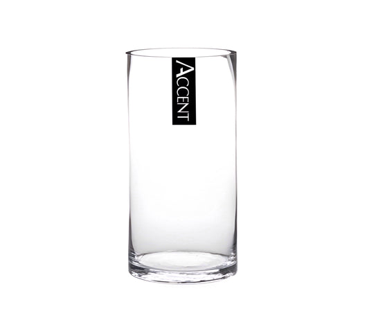 bulk 12 Glass Cylinder Vase 10x15cm