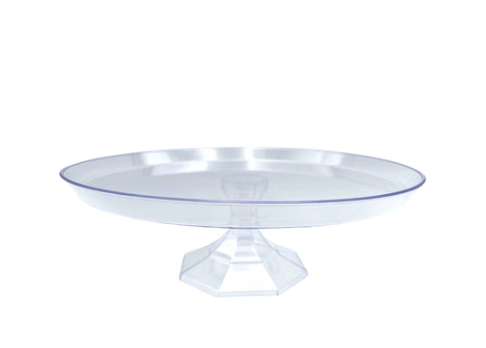bulk 24 Clear Acrylic Cake Stand 26cm