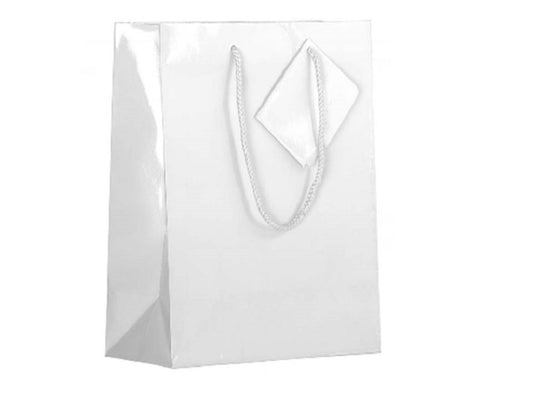 bulk 24 Xlarge Matte White Gift Bags 45cm