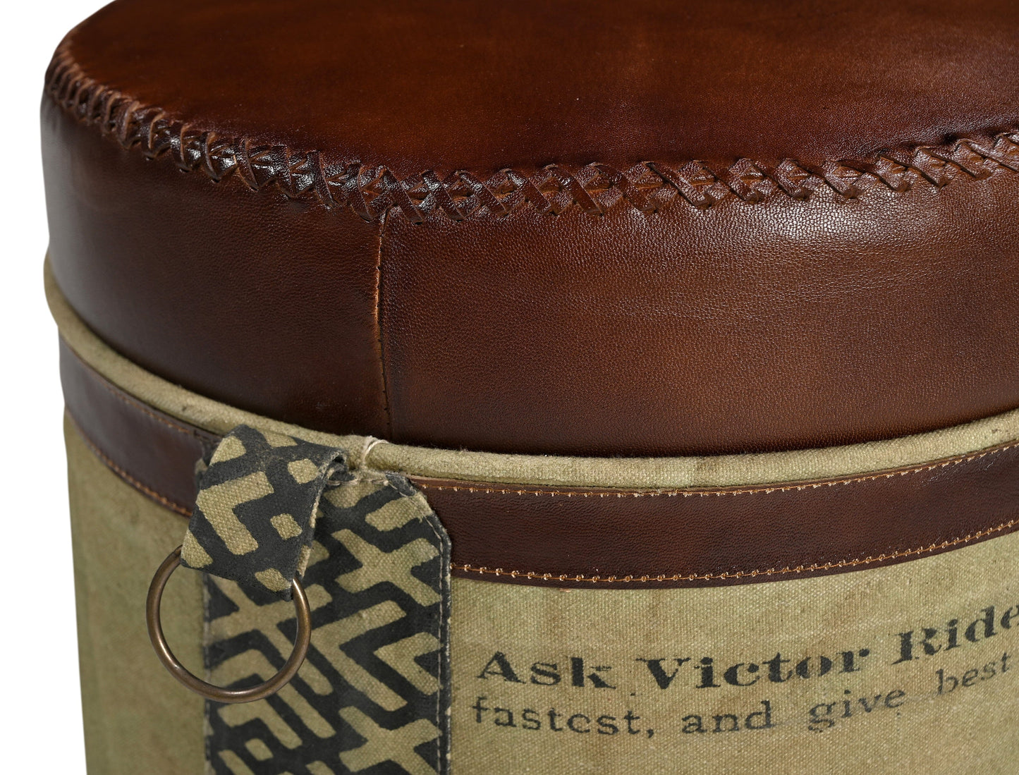 CYCLINDRICAL BICYCLE OTTOMAN