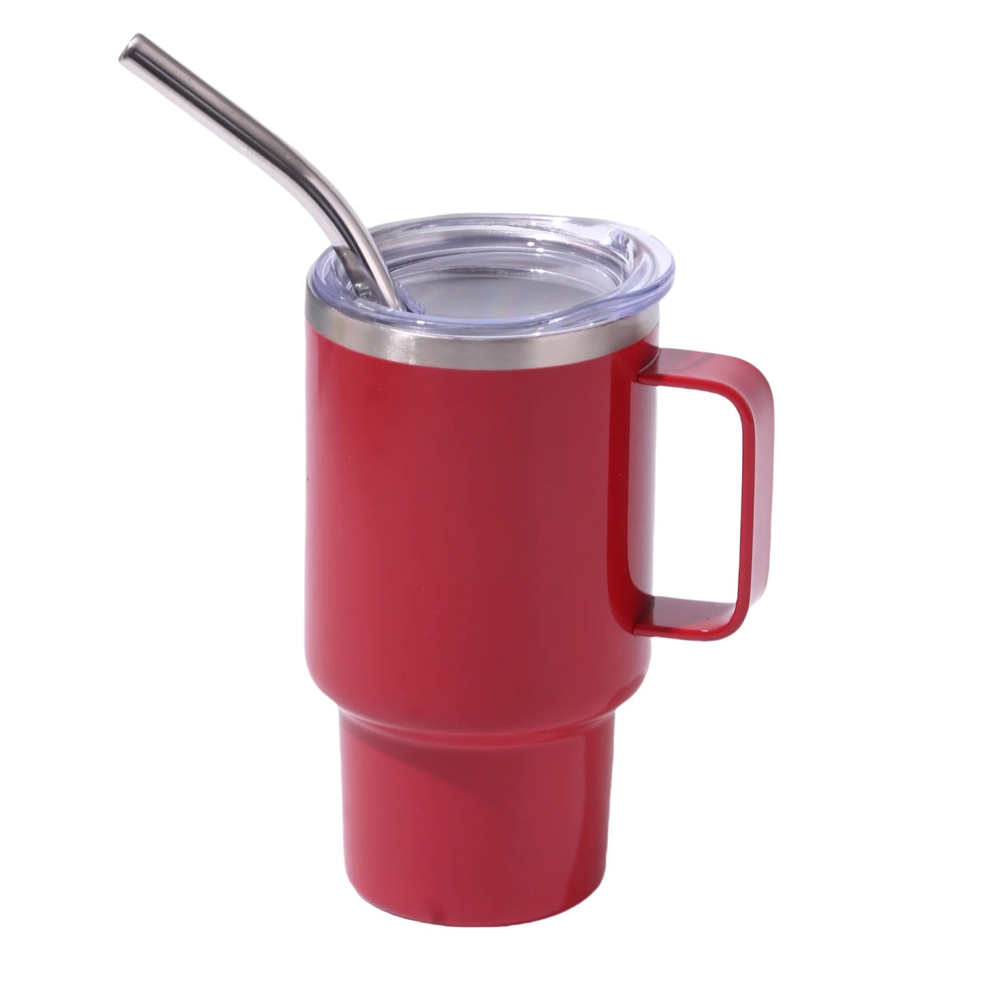 2PCS 3oz Red Sublimation Mini Car Cup - 304 Stainless Steel Straw Beer Cup, Portable Insulated Whiskey Shot Glass, Perfect for On-the-Go Drinking