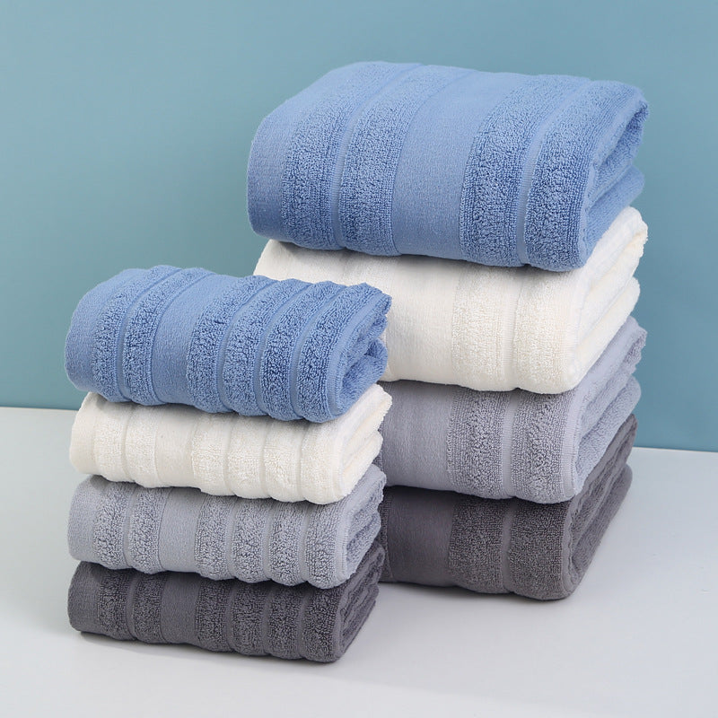 Dark gray Premium Soft Cotton Towels Set Absorbent, Quick-Dry, Comfortable and Durable, Available in Multiple Colors