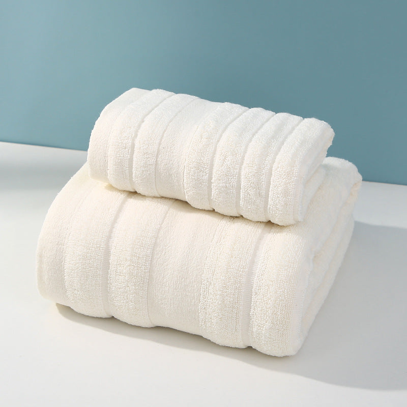 Beige Premium Soft Cotton Towels Set Absorbent, Quick-Dry, Comfortable and Durable, Available in Multiple Colors