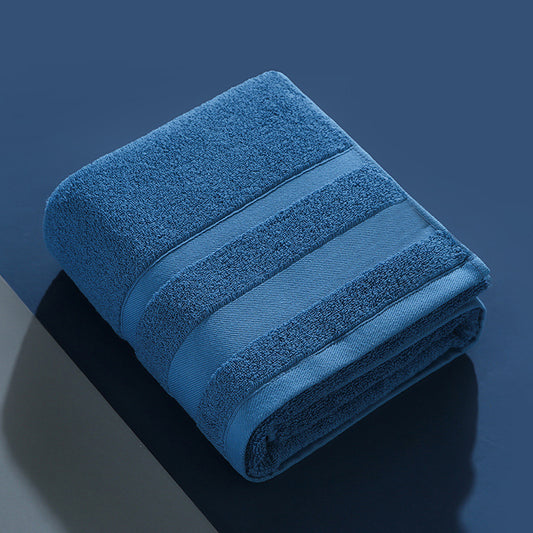 Blue Luxury 100% Cotton Bath Towel - 70x140cm Soft & Absorbent 380g Towel