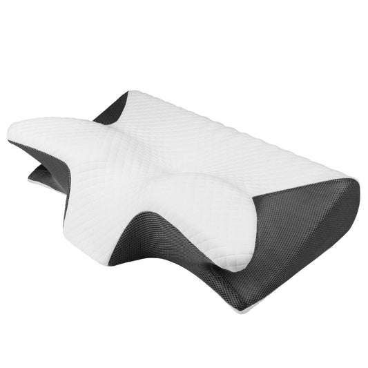 Height-enhancing Model Ergonomic Memory Foam Pillow - Orthopedic Contour Pillow for Neck & Shoulder Support (61x43x16cm)
