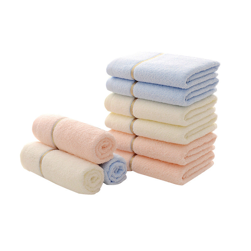Blue Luxury Soft Cotton Towel Set - 5-Piece Bathroom Towels, Absorbent & Quick-Drying, Gentle for Sensitive Skin