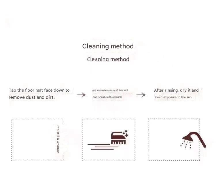 Ink Flower Diatomaceous Earth Bathroom Mat - Vintage Design, Fast-Dry Anti-Slip 50*80cm