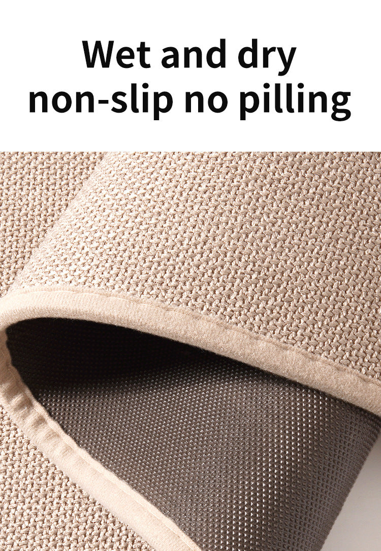 Red Quick Dry Bathroom Rug - Non-Slip PVC Foam, Super Absorbent, 40x60cm