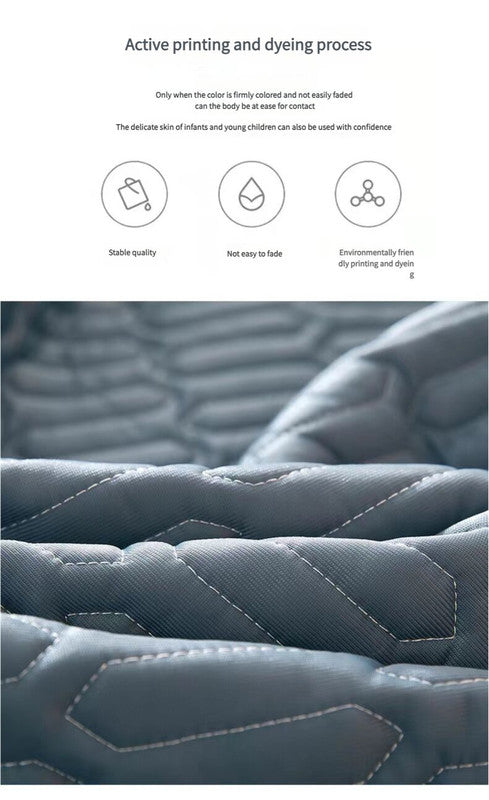 Cyan Cooling latex texture Pillowcase Set - Latex Feeling, Solid Color, 48x74cm (Pair)