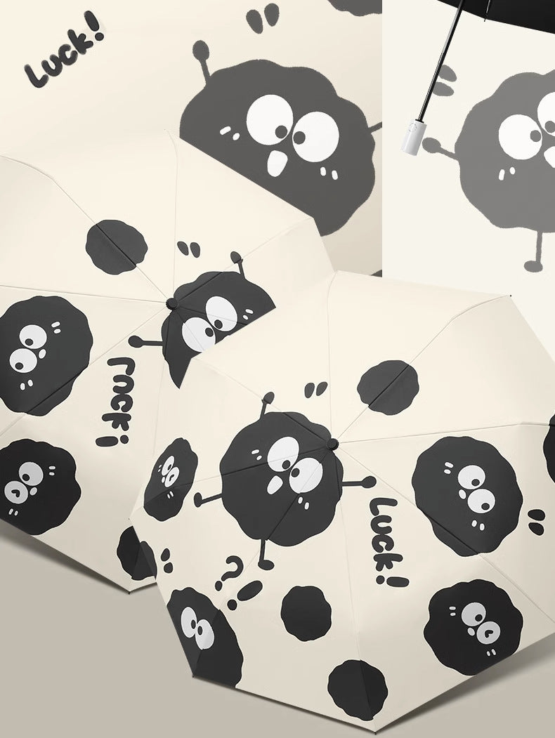 Little Coal Ball Cute Cartoon Umbrella - Sun/Rain Umbrella