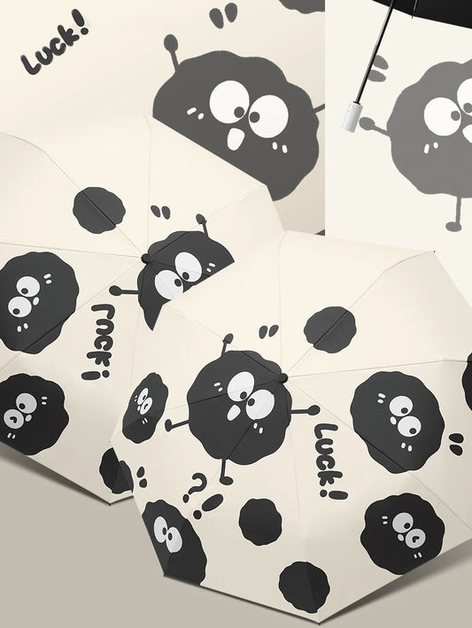 Little Coal Ball Cute Cartoon Umbrella - Sun/Rain Umbrella