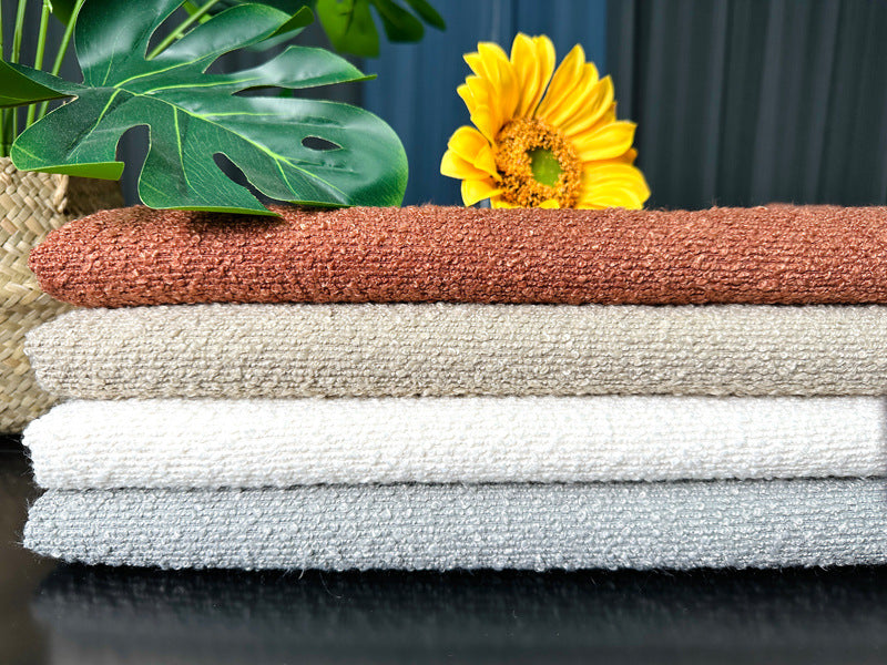 2 Pcs Grey Luxury Boucle Pillow Cover - Solid Color Faux Shearling Cushion Case for Sofa, 45x45cm, 230g (Pillow Insert Not Included)