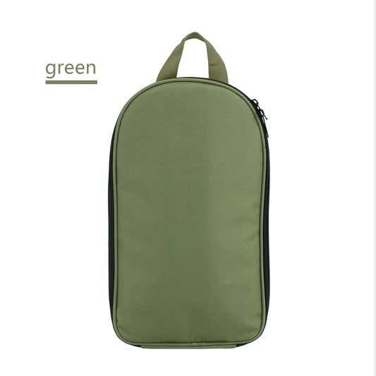 Portable Kitchen Utensil Storage Bag - Lightweight Organizer for Camping and Outdoor Cooking, Green