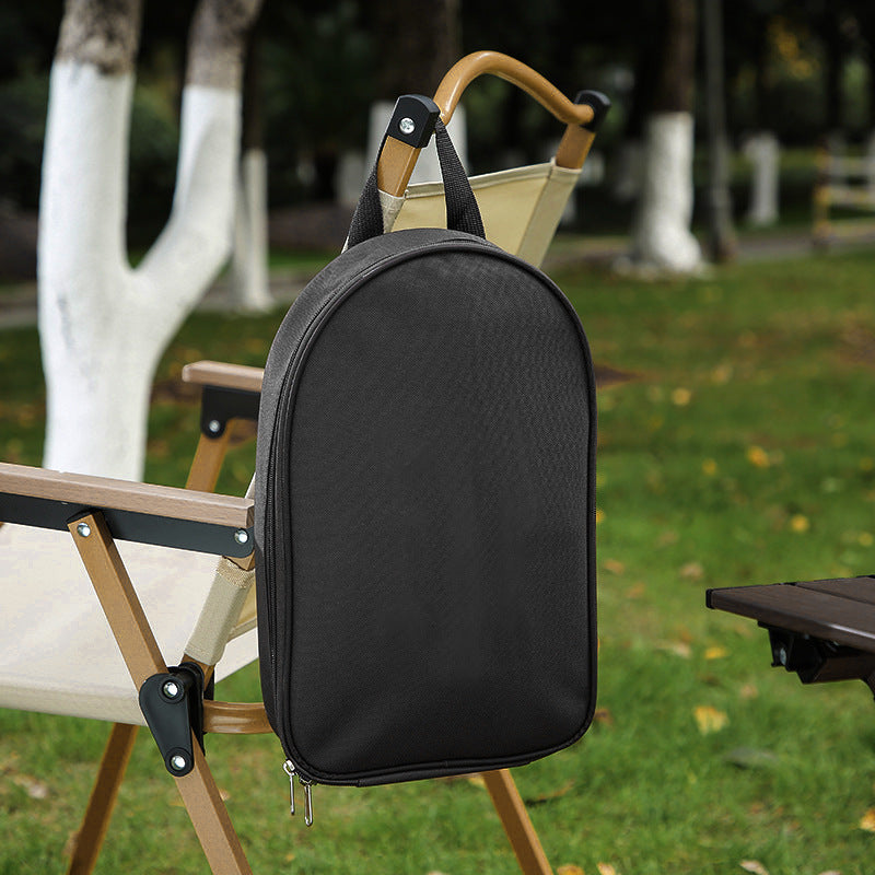 Portable Kitchen Utensil Storage Bag - Lightweight Organizer for Camping and Outdoor Cooking, Green