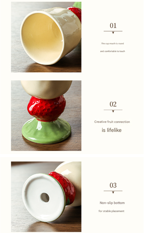 Yellow Whimsical lemon Stem Ceramic Goblet - 150ml Hand-Painted  lemon Design, Unique Coffee & Drinkware Gift with Box