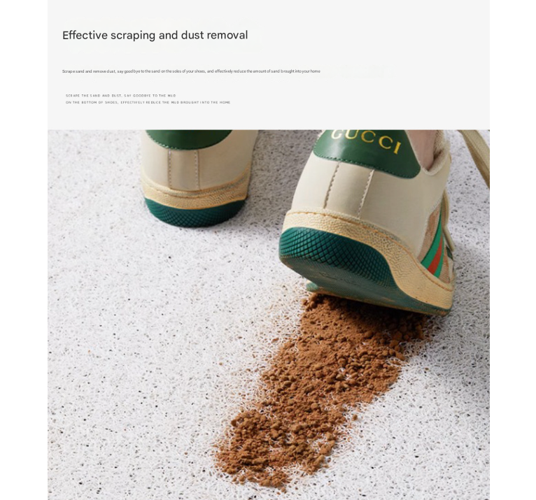 Dog Dark Curry Set of 2 Cartoon PVC Coil Entrance Mats - Non-Slip Dirt Trapping Door Mats (50x80cm)