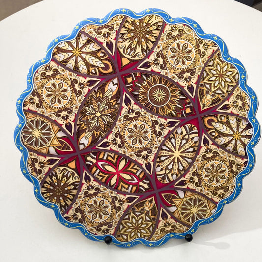 Circular Pattern Set of 2 Cartoon PVC Coil Entrance Mats - Non-Slip Dirt Trapping Door Mats (50x80cm)