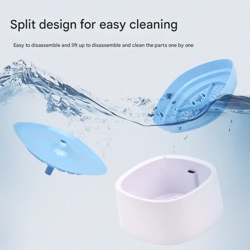 Automatic Pet Water Fountain - USB Powered, Multi-Stage Filtration, Ultra-Quiet, 2L Capacity(Blue)