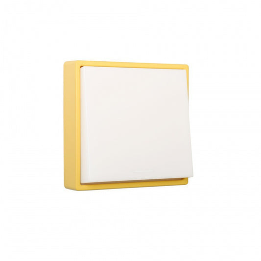 Magnetic Dimmable Night Light - Rechargeable LED Lamp with Push Switch & Delayed Off Timer(Yellow)