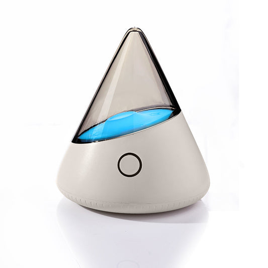 Cone Shaped Atmosphere Night Light - 4 Light Modes, Dimmable, USB-C Rechargeable(white)