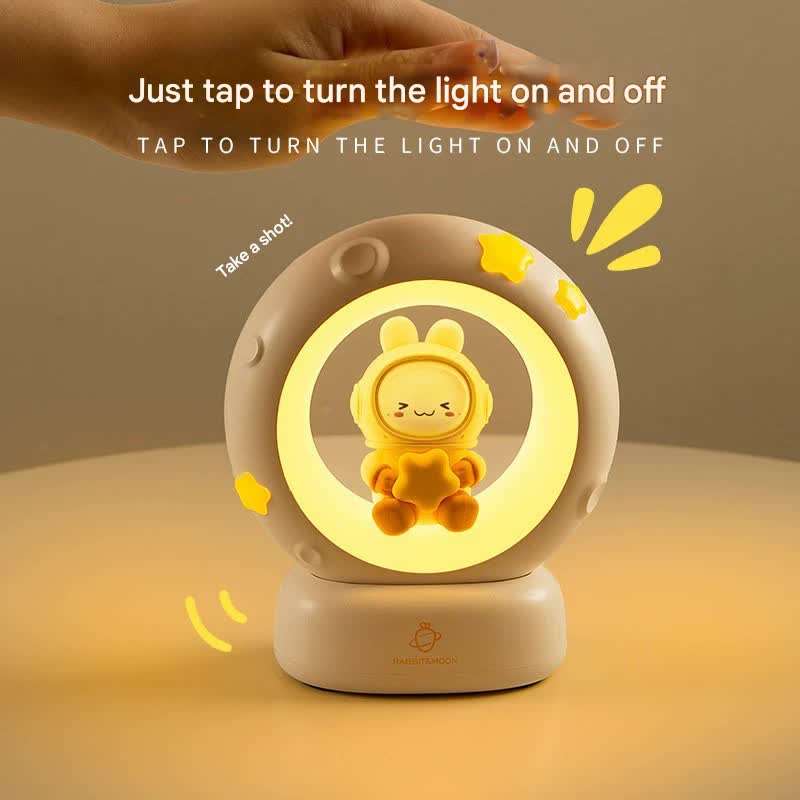 Adorable LED Night Light with Tap Control - 3 Brightness Levels & USB Charging(cat)