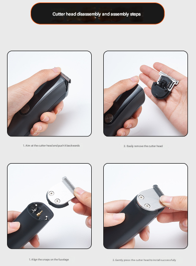 Black Professional All-in-One Cordless Grooming Kit - Men's Hair Clipper & Beard Trimmer with LED Display, USB-C Rechargeable