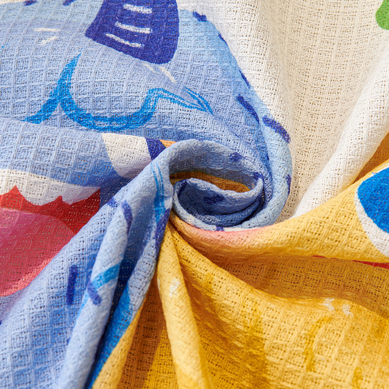 Dopamine Cartoon Sofa Cover - 180 x 230 cm Dustproof, Wear-Resistant, All-Season Two-Seater Sofa Protector