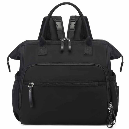 Black Large Capacity Waterproof Baby Diaper Bag with Anti-Theft Pocket - Mommy Bag for Children's Folding Stroller Storage