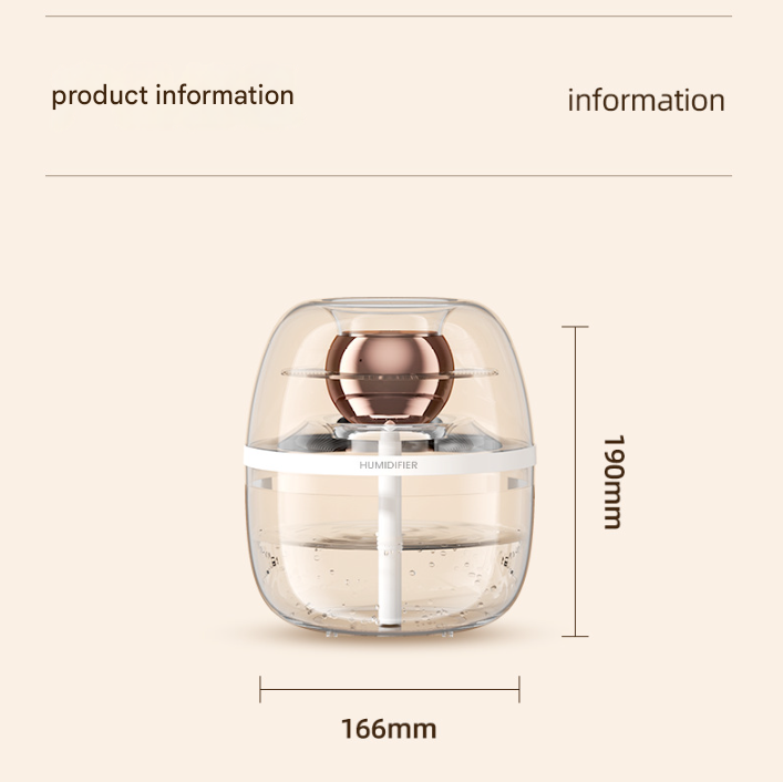 Green Crystal Clear Dual Mist Humidifier - Ultrasonic Cool Mist & Quiet Operation with Ambient Night Light for Bedroom & Office