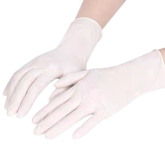 100 Pairs White Premium Disposable Nitrile Gloves - Powder-Free & Extra Durable for Multi-Purpose Use(S)