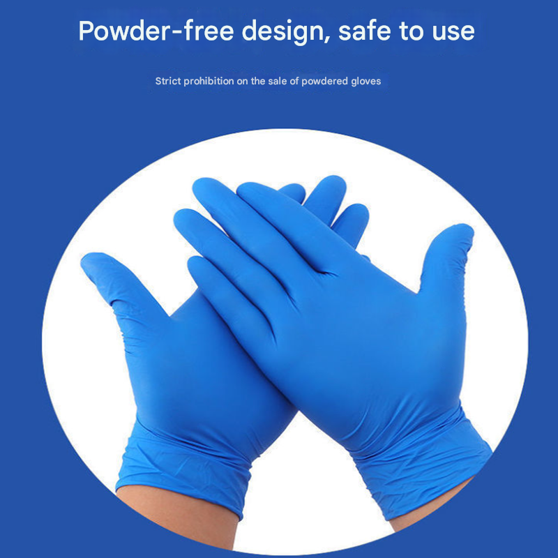 100 Pairs White Premium Disposable Nitrile Gloves - Powder-Free & Extra Durable for Multi-Purpose Use(S)