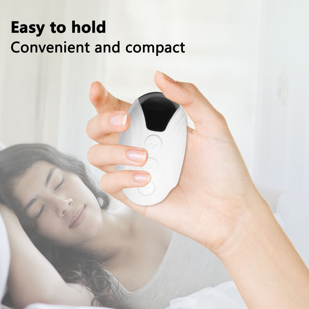 Handheld EMS Pulse Sleep Aid & Relaxation Device - 2 Modes, 15 Levels, USB Rechargeable(white)