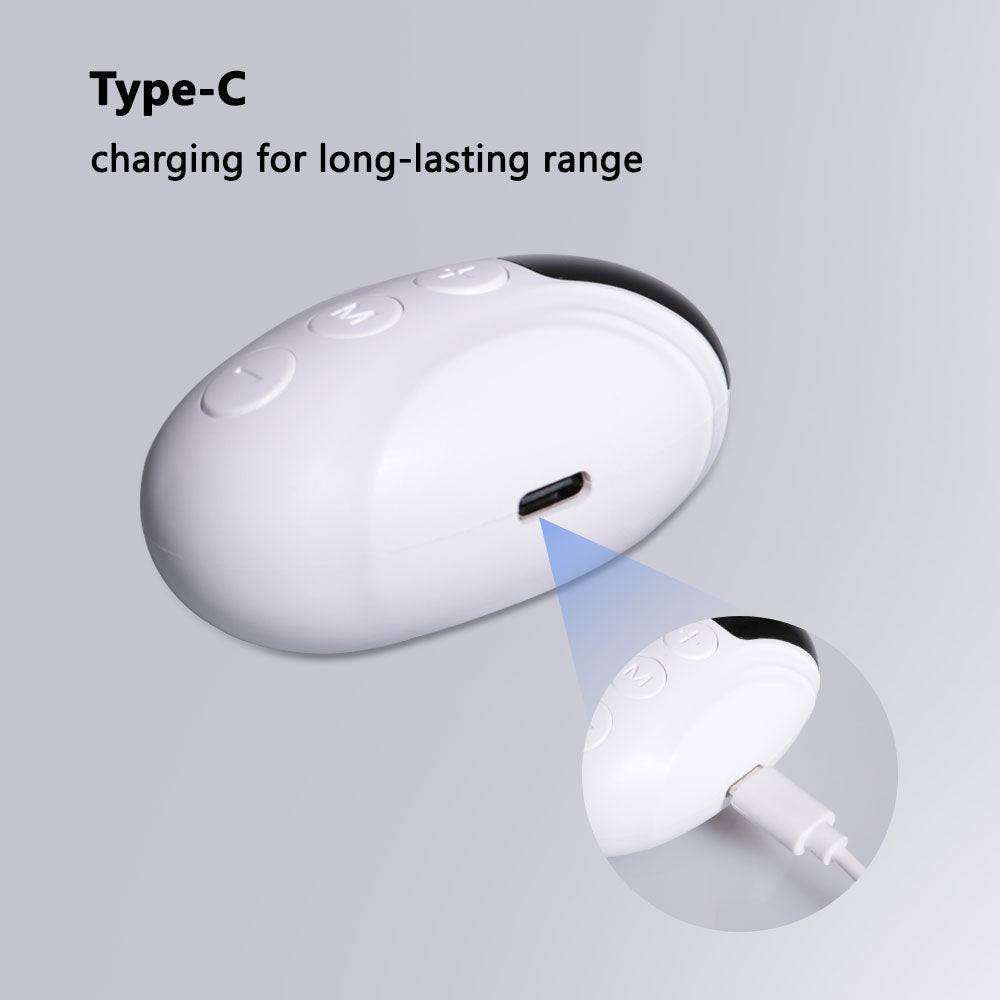 Handheld EMS Pulse Sleep Aid & Relaxation Device - 2 Modes, 15 Levels, USB Rechargeable(white)