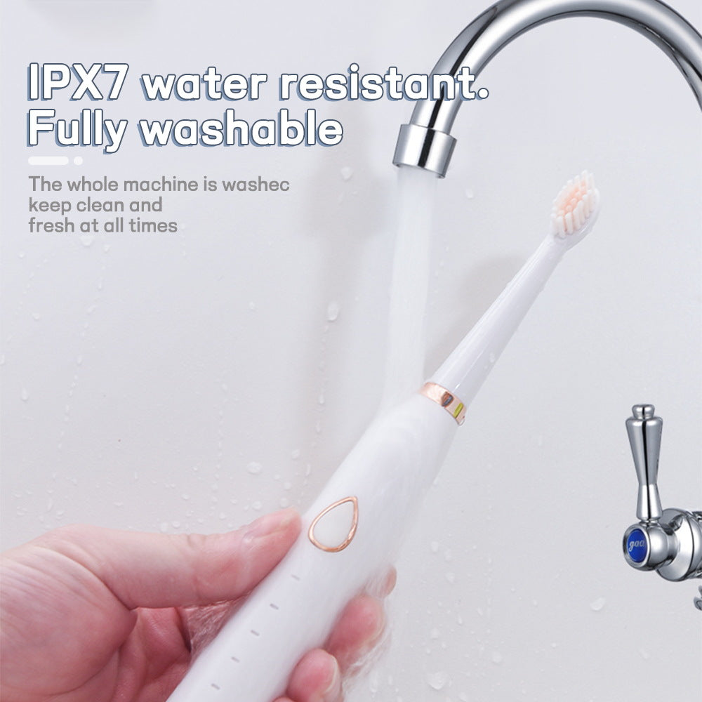3-in-1 Full Multifunction Sonic Electric Toothbrush with Facial Brush & Massager Kit(White)
