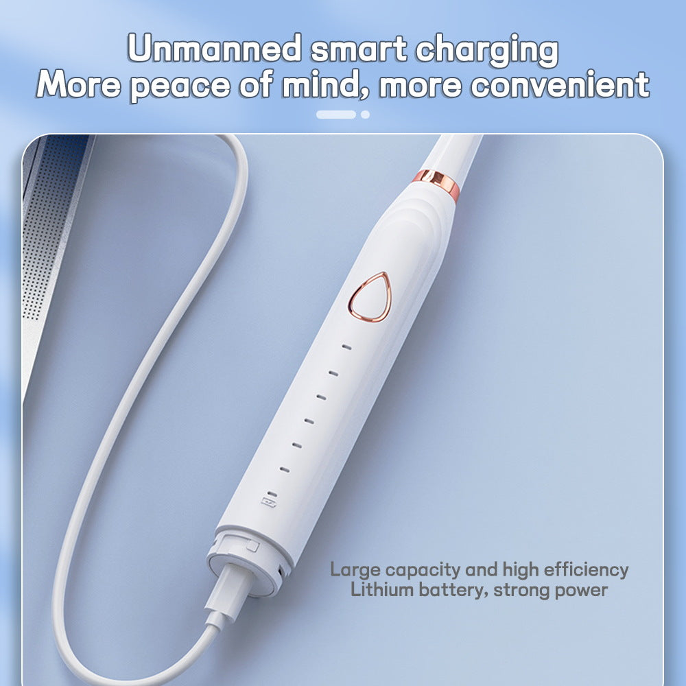 3-in-1 Full Multifunction Sonic Electric Toothbrush with Facial Brush & Massager Kit(Pink)