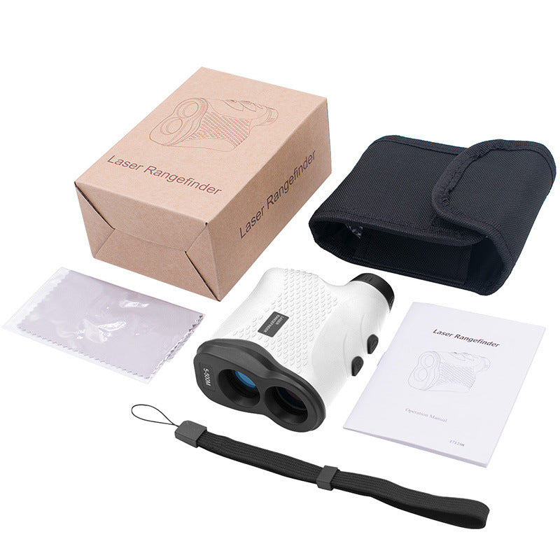 Long Range Laser Rangefinder - 5-500 Yards, Pinpoint Accuracy, Ergonomic Design(White)