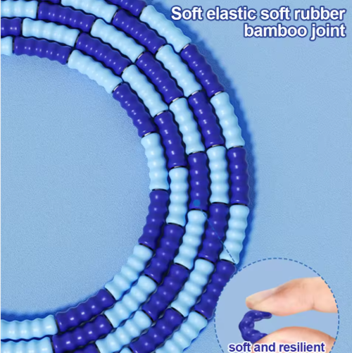 10 Pcs Blue Soft Beaded Jump Ropes, Tangle-Free Beaded Jump Rope - Adjustable Segmented Skipping Rope for Kids & Adults Fitness
