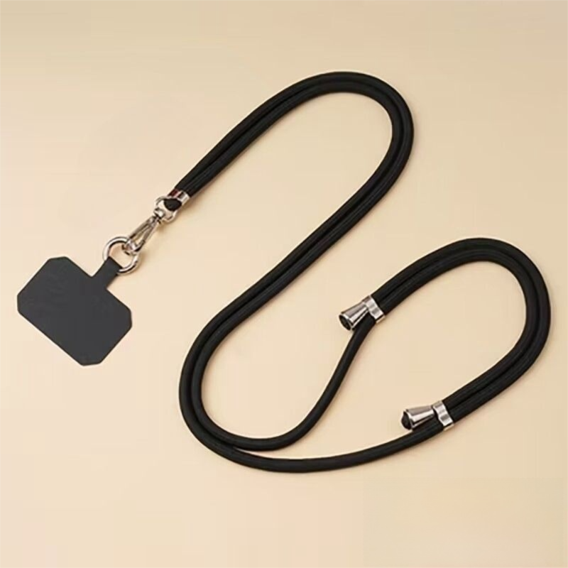 3-Pack Adjustable Black Crossbody Phone Lanyards – Dual Wear Modes, Two-Ways of Hanging,Ultra-Slim 0.6mm Patch