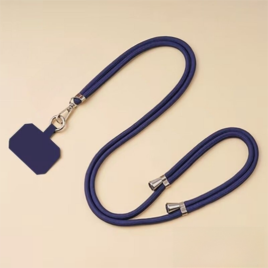 3-Pack Adjustable Blue Crossbody Phone Lanyards – Dual Wear Modes, Two-Ways of Hanging,Ultra-Slim 0.6mm Patch