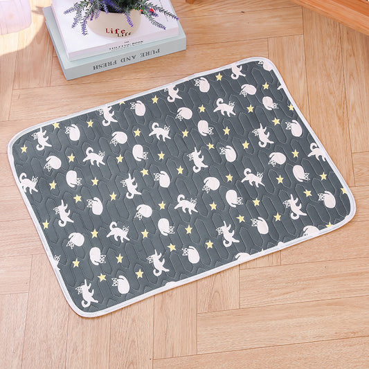 2-Pack Black Cat Pet Summer Cooling Latex Pad (XXL Size: 90*70cm) - Breathable Ice Silk & Latex-Filled Dog Bed Cat Sleeping Mat with Non-Slip Base