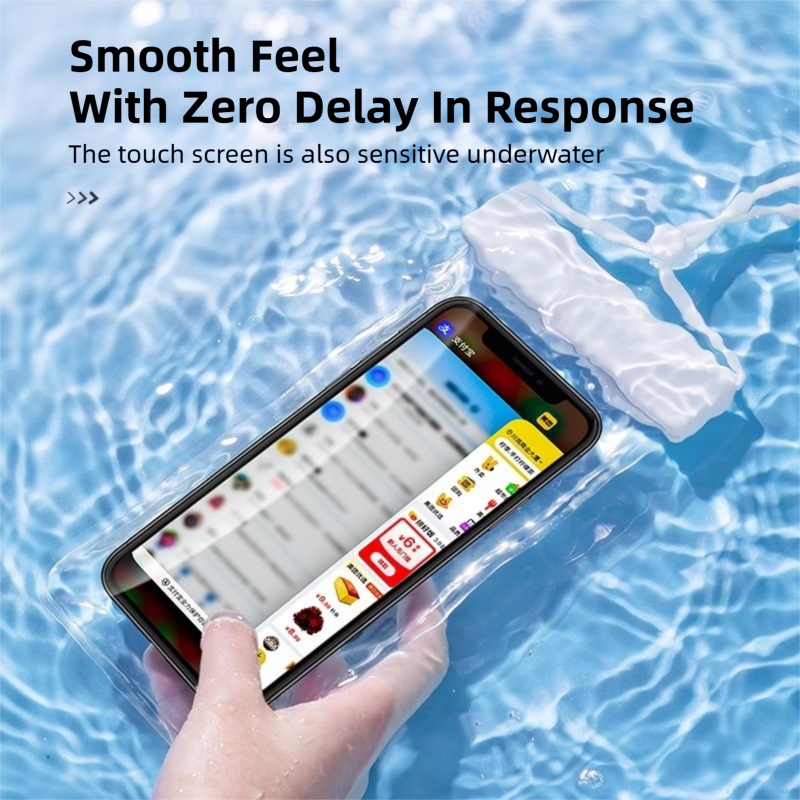 3-PCS Purple IPX8 Waterproof Phone Pouch(19×11 CM) - Universal Touch Screen & Underwater Photo Case for Swimming, Snorkeling, and Beach