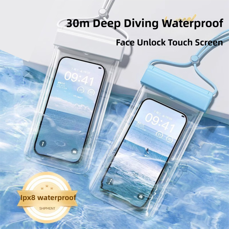3-PCS Pink IPX8 Waterproof Phone Pouch(19×11 CM) - Universal Touch Screen & Underwater Photo Case for Swimming, Snorkeling, and Beach