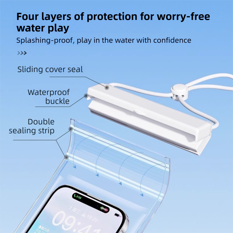 3-PCS Pink IPX8 Waterproof Phone Pouch(19×11 CM) - Universal Touch Screen & Underwater Photo Case for Swimming, Snorkeling, and Beach