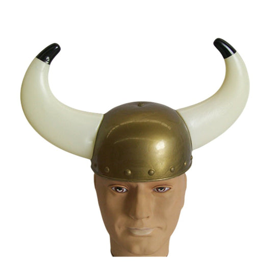 Viking Helmet Horns Medieval Gladiator Armour Dress Up Costume Party Hat